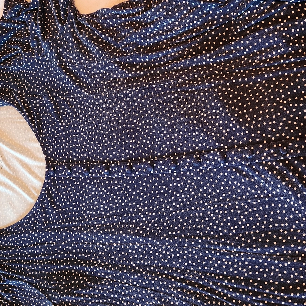 Cato Blue Sleeveless Blouse with Cut Out Design